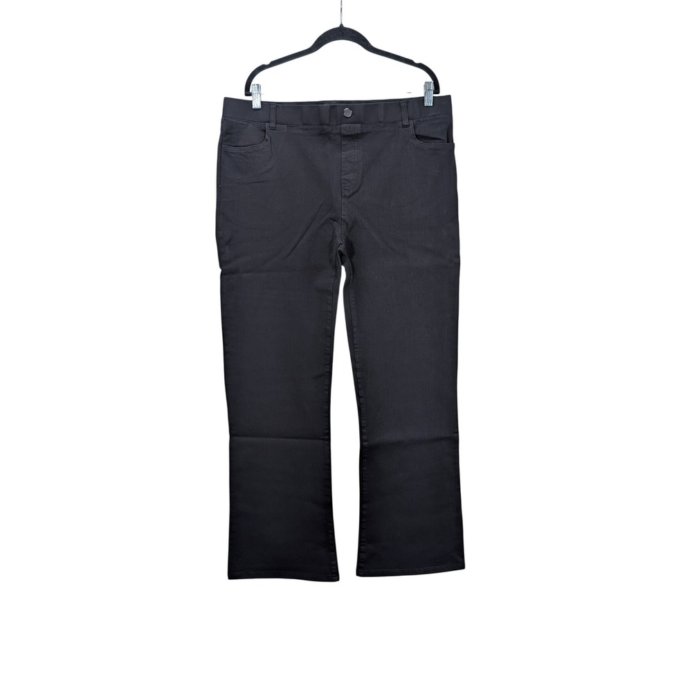 Betabrand Bootcut Yoga‎ Denim Jeans XXL Black 4 Pocket Stretch NWT